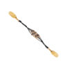 DuCee Flexibility Bracelet | Classic Cassette in Golden Bronze | Black Band with Gold Findings | Single